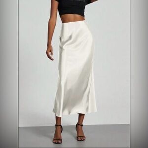 Bundle 3 for $10 | SHEIN White Maxi Slip Skirt Small
